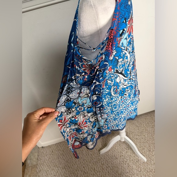 Johnny Was Plus Bondi Printed Poncho Top Size XS NWOT - Picture 7 of 11